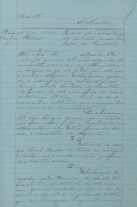 "Pedido de extradição do súbdito russo Toulosse de Lantree"