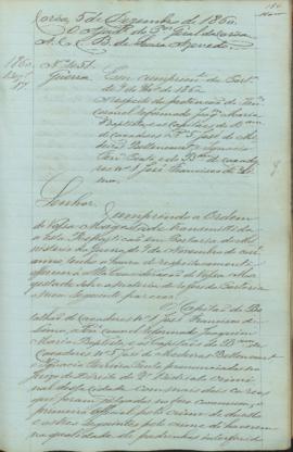 "[Parecer] em cumprimento da Portaria de 9 de Novembro de 1860. A respeito da pretensão do T...