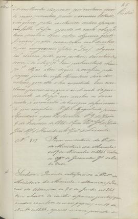 "[Parecer] em virtude da Portaria do Ministerio da Marinha de 19 de Novembro de 1845 sobre o...
