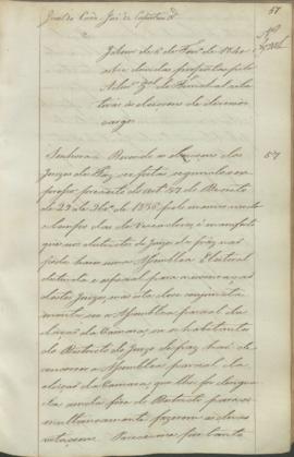 "Idem de 6 de Fevereiro de 1840 sobre duvidas propostas pelo Administrador Geral do Funchal ...