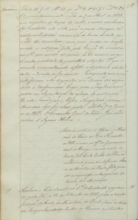 "Idem em virtude do officio do Ministerio do Reino de 15 de Novembro de 1842, á cerca do off...
