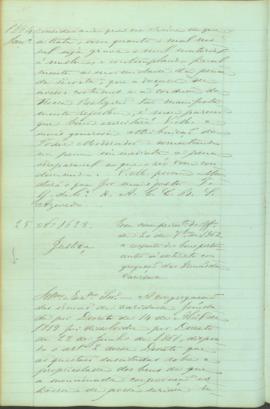 "Em cumprimento do Officio de 20 de Setembro de 1862 a respeito dos bens pertencentes á exti...