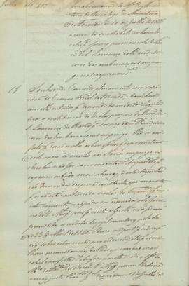 "Em observancia do officio do Ministerio do Reino digo do Ministerio da Fazenda de 10 de Jul...