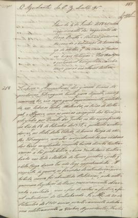 "Idem de 4 de Junho de 1840 sobre requerimento dos negociantes da Praça Onetto e Richini ped...