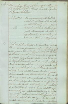 "Em cumprimento da Portaria do Ministerio do Reino de 10 de Março de 1851 sobre a duvida do ...