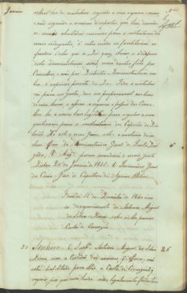 "Idem de 1 de Dezembro de 1840 ácerca de requerimento de Antonio Miguel da Silva Lima sobre ...