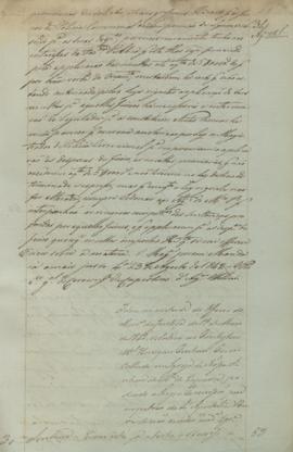 "Idem em virtude do Officio do Ministerio da Justiça de 13 de Maio de 1842, relativo ao Pres...