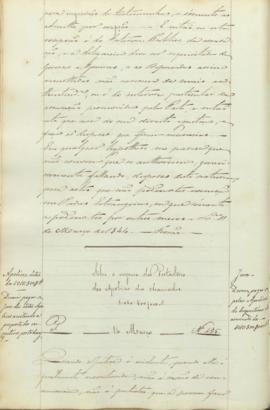 "Sôbre o negocio dos Pôrtadores das Apolices dos chamados 1:010:500$000 reis."