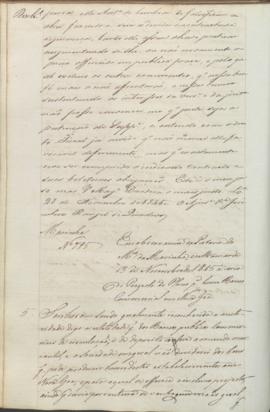 "Em observancia da Portaria do Ministerio da Marinha, e ultramar de 13 de Novembro de 1845 á...