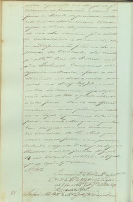 "Em cumprimento da Portaria do Ministerio da Justiça de 21 de Setembro de 1848 ácerca da opo...