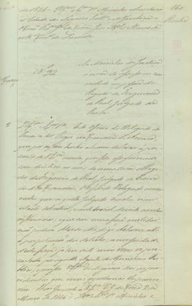 "Ao Ministro da Justiça á cerca do assassinio commettido na pessoa do Regedor da Freguezia d...