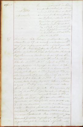 "[Parecer] em cumprimento da Portaria do Ministerio da Marinha de 22 de Maio de 1848, á cerc...