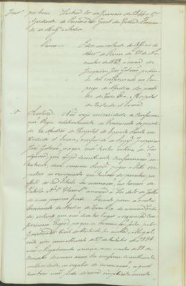 "Idem em virtude do Officio do Ministerio do Reino de 21 de Novembro de 1843, á cerca de Joa...