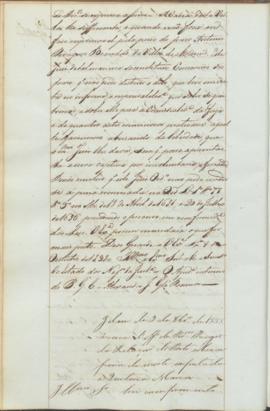 "Idem de 9 de Novembro de 1838 á cerca d'officio do Procurador Regio da Relação do Porto sob...