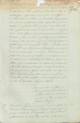 "Idem em virtude do officio do Ministerio da Justiça de 16 de Novembro de 1843, á cerca da m...