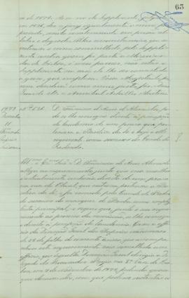 "D. Francisco d'Assis d'Almeida pede se lhe consigne direito á precepção do laudemio de um p...