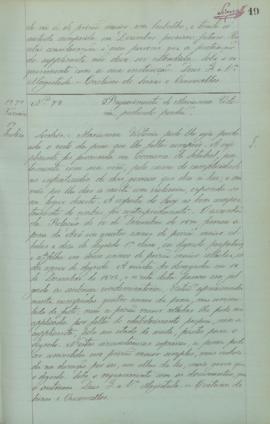 "Requerimento de Marianna Victoria, pedindo perdão"