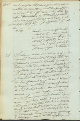 "Em observancia do officio do Ministerio do Reino de 6 de Outubro de 1846 á cerca do requeri...