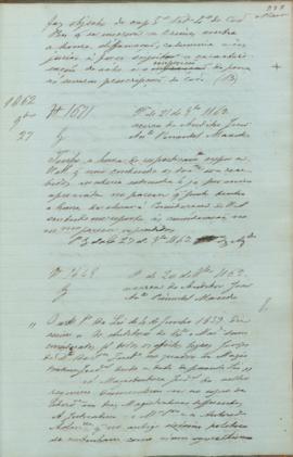 "Portaria de 20 de Outubro [de] 1862 acerca do Auditor João Antonio Pimentel Macedo"
