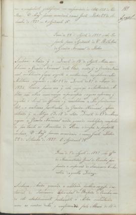 "Idem de 9 de Agosto de 1837 sobre officios do Administrador Geral de Coimbra propondo a sup...