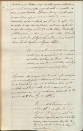 "Idem de 31 de Janeiro de 1837 sobre o requerimento digo da representação das vendedeiras de...