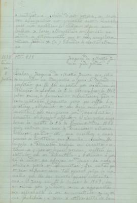 "Joaquim da Mata Júnior pede perdão"