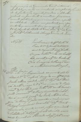 "Em observancia do officio do Ministerio do Reino de 27 de Junho de 1845, á cerca do requeri...