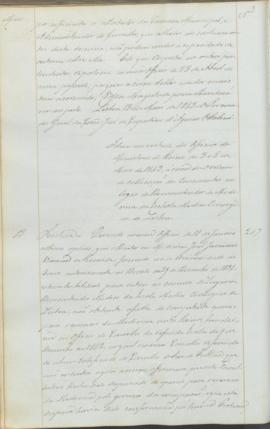 "Idem em virtude dos Officios do Ministerio do Reino de 3 e 8 de Maio de 1843, ácerca da ord...