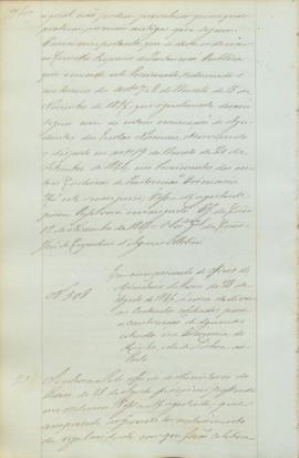 "Em cumprimento do officio do Ministerio do Reino de 28 de Agosto de 1846, á cerca de divers...