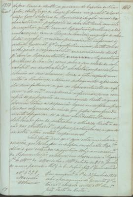 "Em cumprimento da Portaria de 25 de Junho de 1853 sobre a perseguição do Governador Geral i...