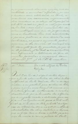 "Sobre o porto artificial de Ponta Delgada."