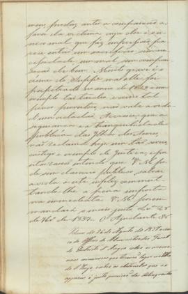 "Idem de 26 de Agosto de 1837 a cerca do Officio do Administrador Geral do Districto d'Angra...