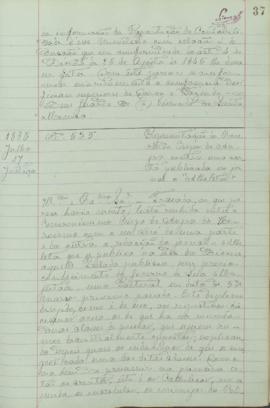 "Representação do reverendo bispo de Angra contra uma carta publicada no jornal 'O Atleta'&q...