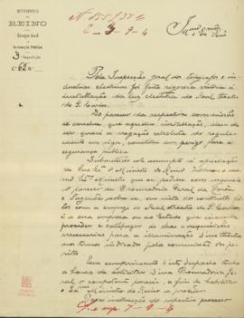 Instalação elétrica do Teatro de São Carlos