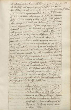 "Idem de 7 de Novembro, e 1º de Agosto de 1839 sobre requerimento de Antonio Xavier da Costa...