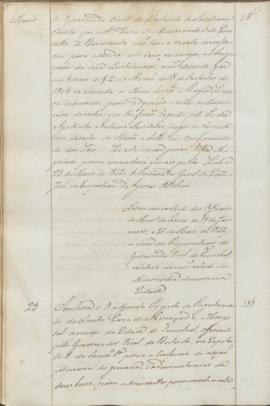 "Idem em virtude dos Officios do Ministerio do Reino de 17 de Janeiro e 21 de Maio de 1843, ...