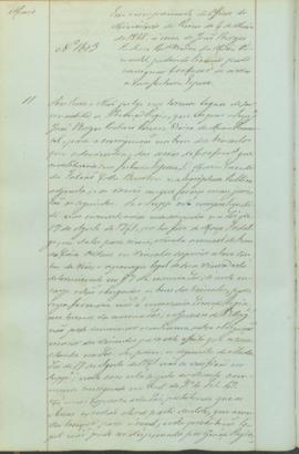 "Em cumprimento do officio do Ministerio do Reino de 6 de Maio de 1848, á cerca de João Borg...