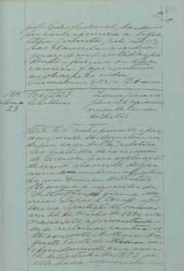 "Licença para exploração de águas minerais de Currais de Leitão"