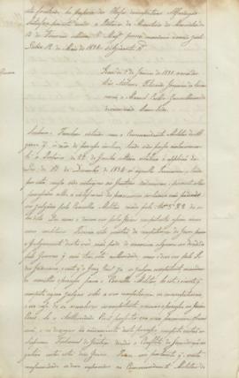 "[Officio de informação e parecer em virtude d'officio do Ministerio da Guerra] de 9 de Jane...