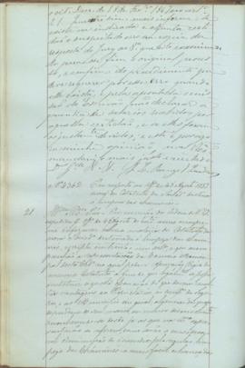"Em resposta ao officio de 4 d'Agosto 1853 acerca dos Estatutos da Sociedade destinada à lim...