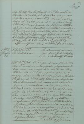 "Reclamação do engenheiro Júlio Zeferino Schultz Xavier"