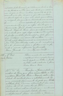 "Sobre a concessão da construção e exploração de um mercado permanente de gado em Lisboa a G...