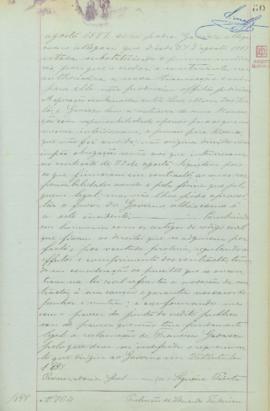 "Pretensão de Eduardo Pereira de Melo sobre restituição de uma importância entregue por terc...