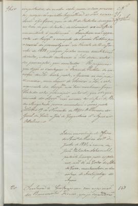 "Idem em virtude do officio do Ministerio do Reino do 1º de Julho de 1841, á cerca de João V...