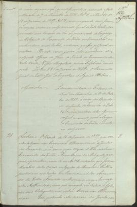 "Idem em virtude da Portaria do Ministerio da Marinha de 10 de Outubro de 1842, ácerca dos D...