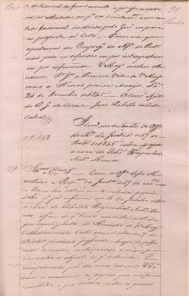 "[Parecer] em virtude do officio do Ministerio da Justiça de 17 de Dezembro de 1845 sobre pa...