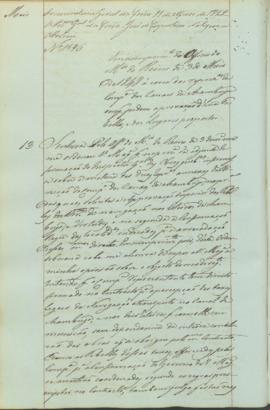 "Em cumprimento do Officio do Ministerio do Reino de 3 de Maio de 1848 á cerca das reprezent...
