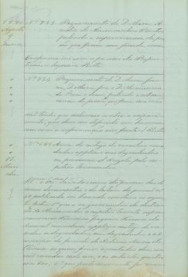 "Acêrca do castigo de varadas mandadas applicar aos degredados na provincia d'Angola pelo re...