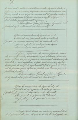 "Officio do ministerio da fazenda de 9 de Junho de 1873, que versa sobre se o empresario da ...