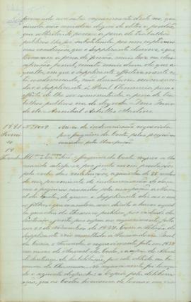 "Âcerca da indemnização requerida por Joaquim da Costa pelos prejuizos causados pela usurpaç...